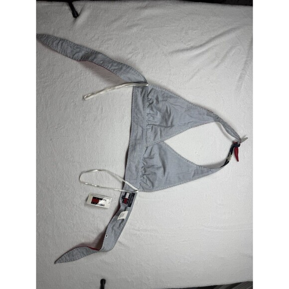 Vintage 90s Tommy Hilfiger American Flag Halter Top Women's Large Reversible NWT - Picture 8 of 14